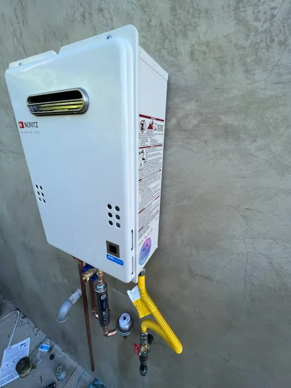 Tankless water heater installation for Sandpiper homes